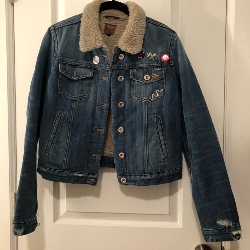 Shearling Denim Jacket